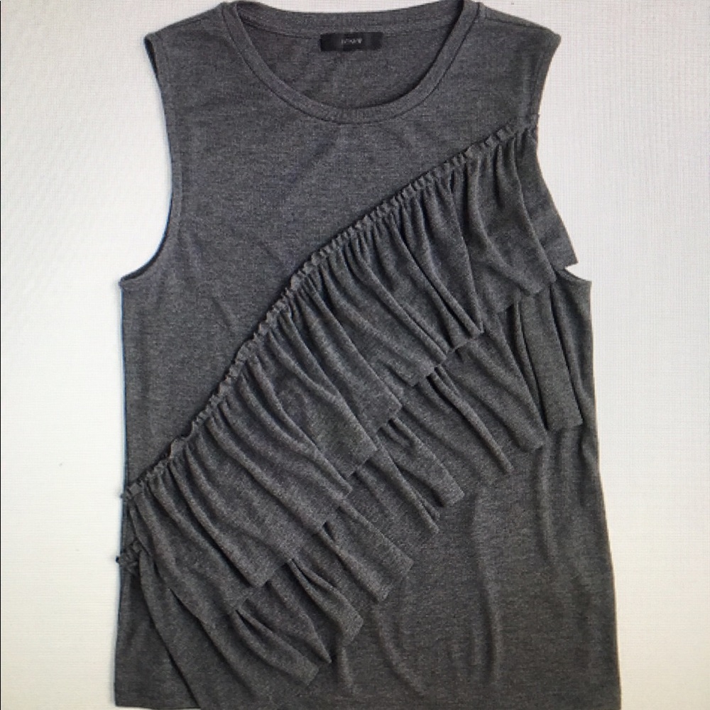 J.Crew Drapey Ruffle Tank Top - Picture 2 of 5